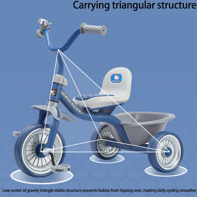 Tricycle, Anti-Tipping Design, Pedal\u002FGliding Dual Mode Free Switching, Birthday Day Gift