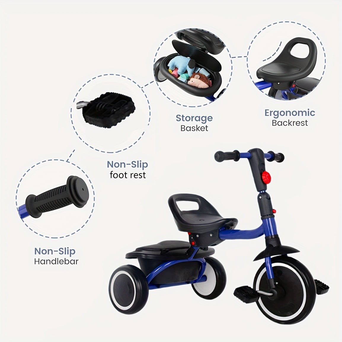 Tricycle, Bicycle, Tricycle with Basket for Children