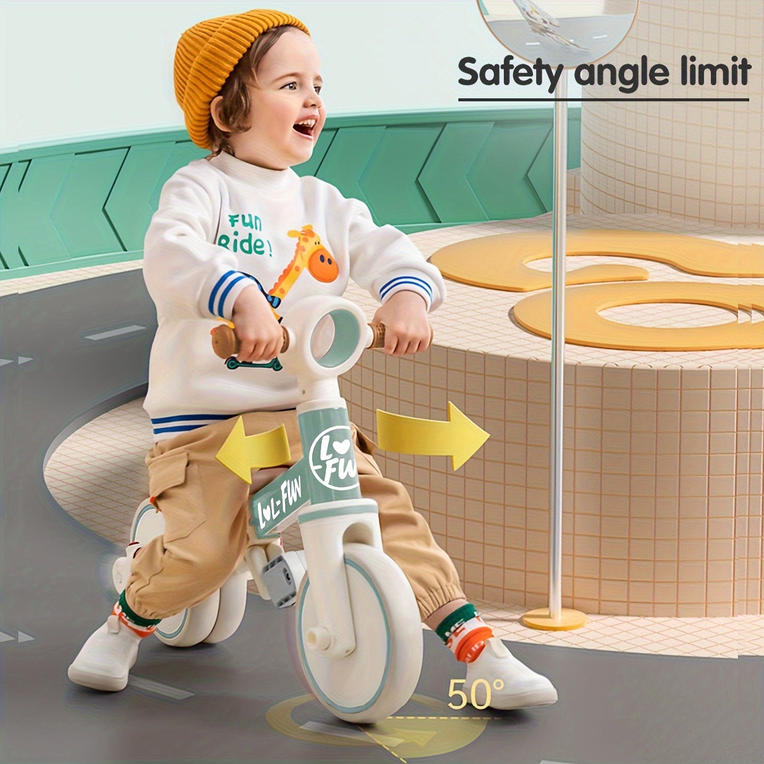 Gift for Toddlers Aged 1 to 2, This Baby Balance Bike Toy Is a Tricycle with a Removable Pedal, Designed As a 4-In-1 Present for Boys And Girls