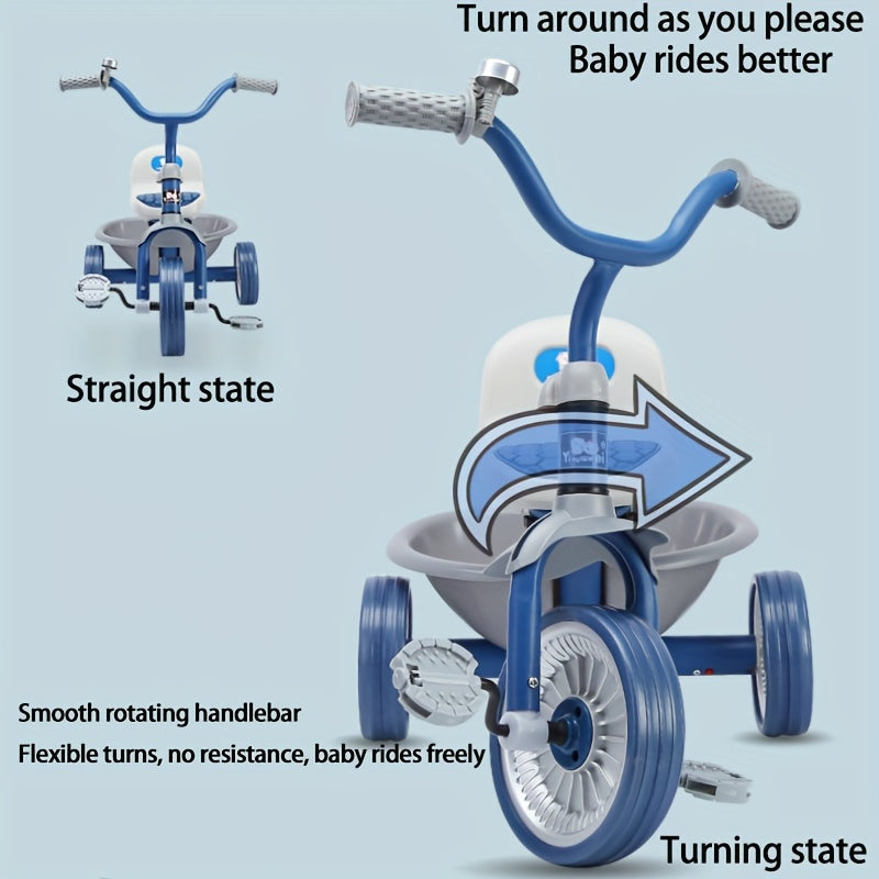 Tricycle, Anti-Tipping Design, Pedal\u002FGliding Dual Mode Free Switching, Birthday Day Gift