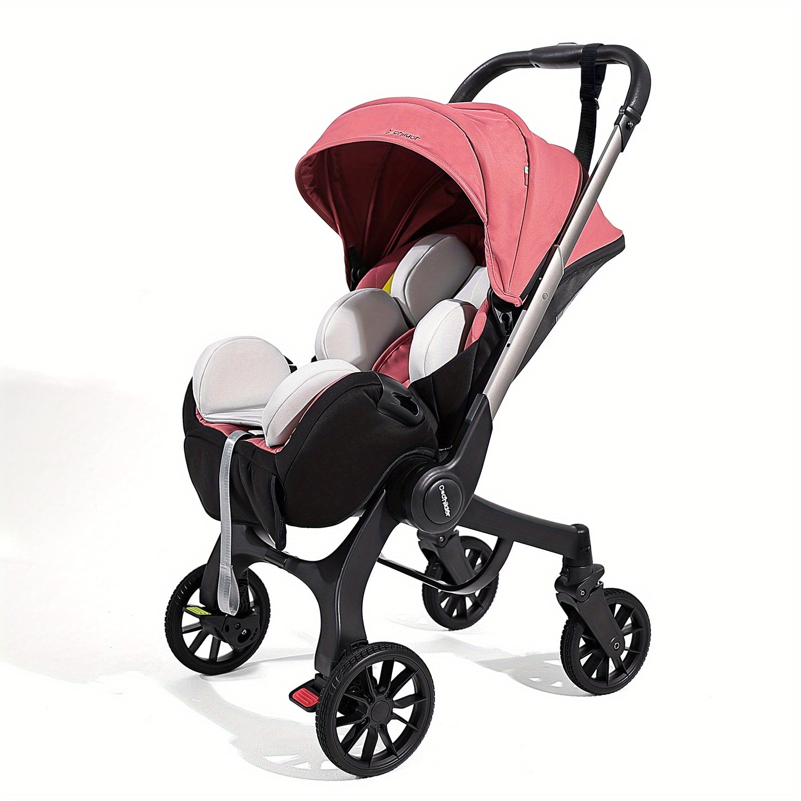 Travel Baby Stroller, Foldable and Bidirectional, Adjustable Sunshade Roof, Metal Frame and Comfortable Fabric- Multiple Colors Available (Black\u002F Pink\u002F Green)